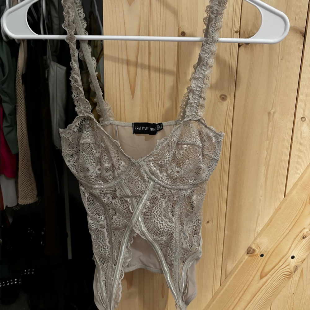 XS Pretty Little Thing PLT lingerie tank top